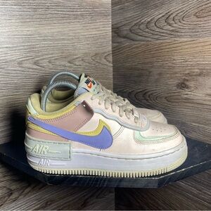 Nike Air Force 1 low shadow soft pink purple beige